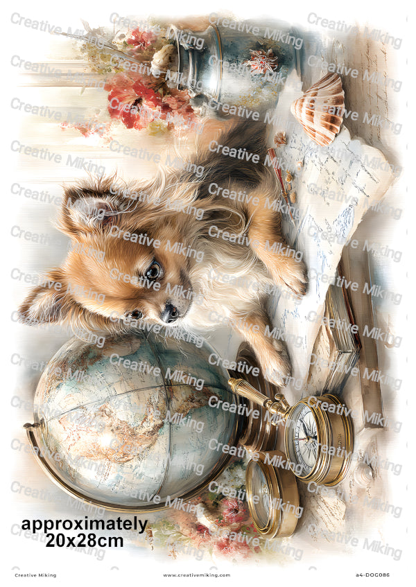 Chihuahua Dog Decoupage Rice Paper | DOG086