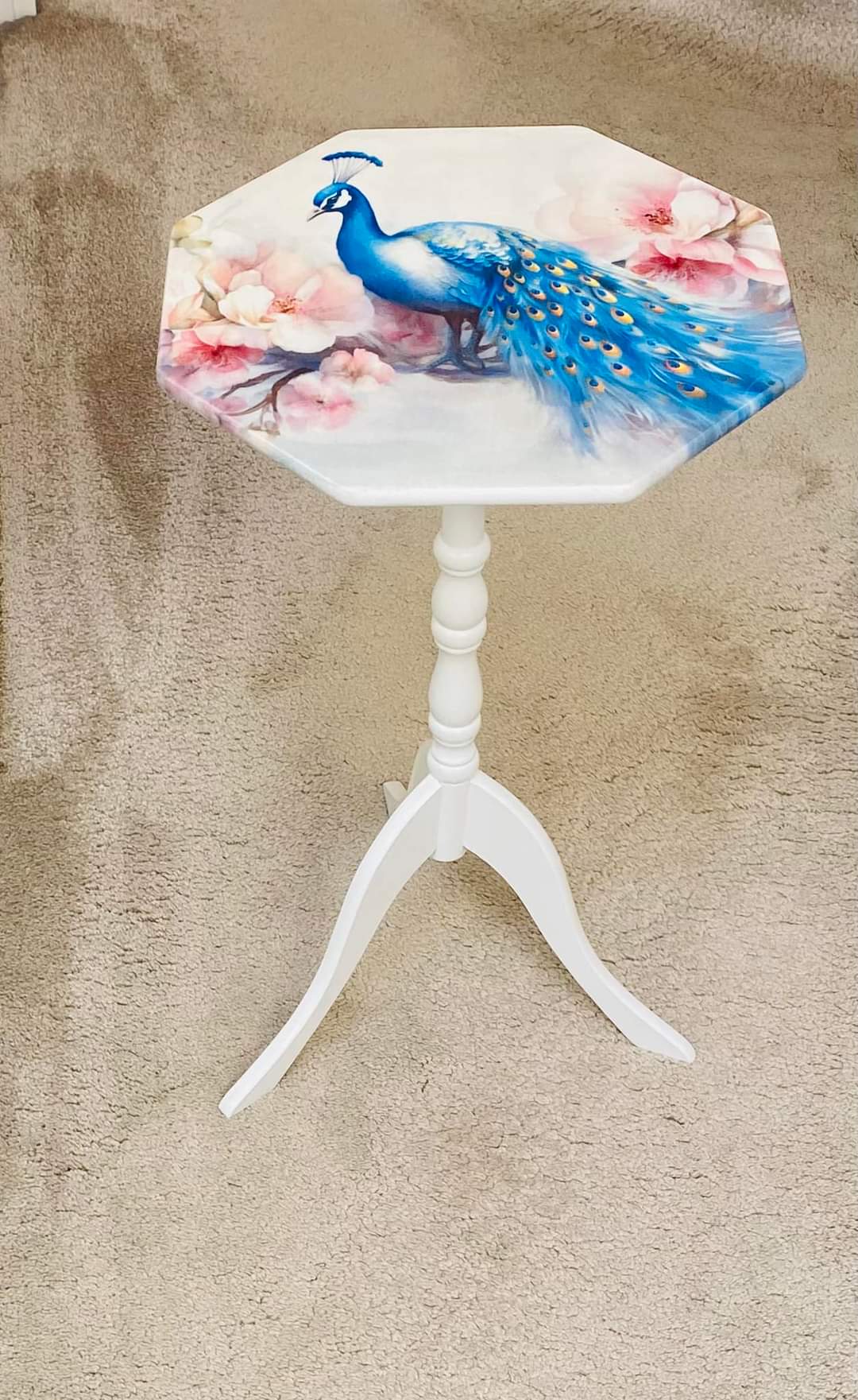 Peacock Bird Among Cherry Blossoms Decoupage Paper | RP3089