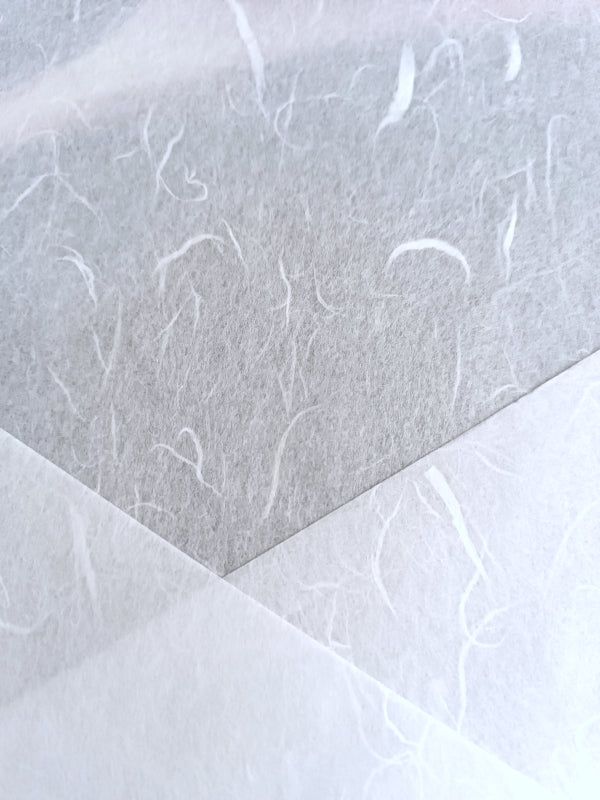 Plain Mulberry Paper with Fibres  A4 size 30gsm
