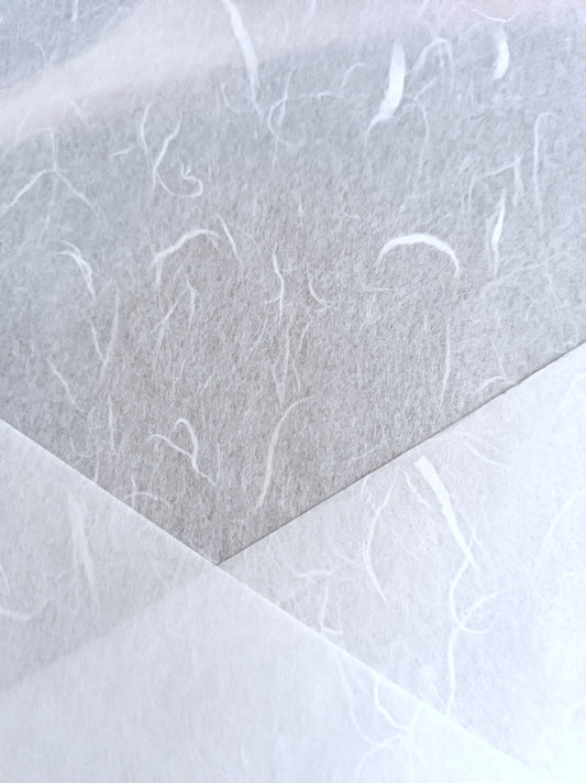 Plain Mulberry Paper with Fibres  A4 size 30gsm