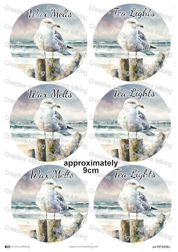 RP2596c - Seagull - "Wax Melts & Tea Lights"