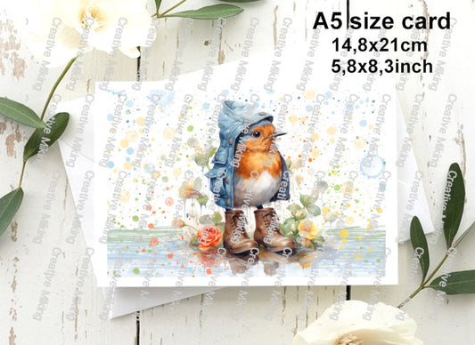 RP4240c - Robin in Blue Jacket and Boots