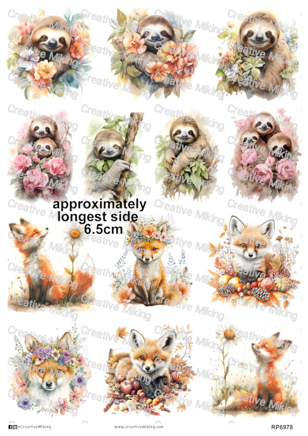 RP6978 - Sloths & Foxes