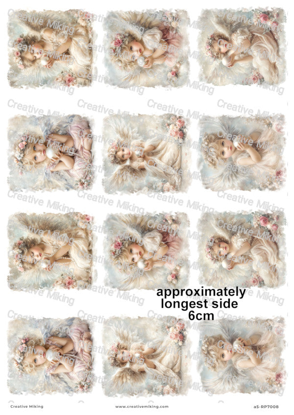 Vintage Angel Cherubs Decoupage Paper | RP7008