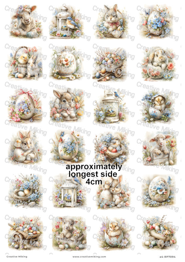 Easter Motifs Decoupage Rice Paper | RP7094