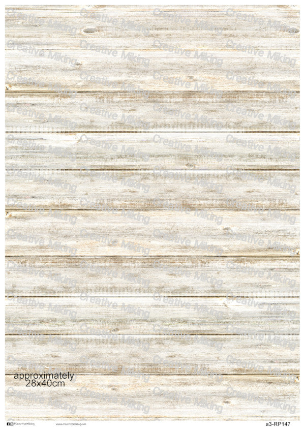 Light Weathered Wood Background Decoupage Paper | RP147
