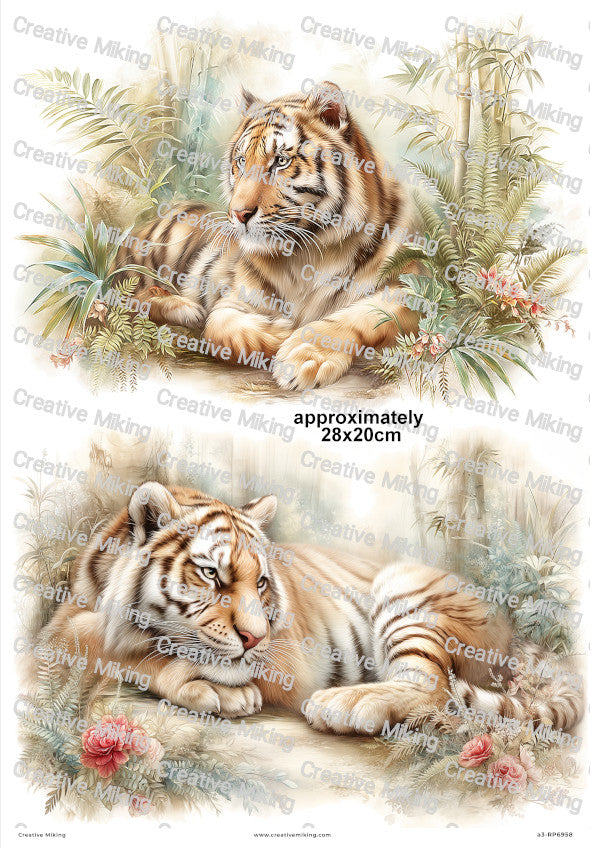 Tiger Decoupage Paper | RP6958