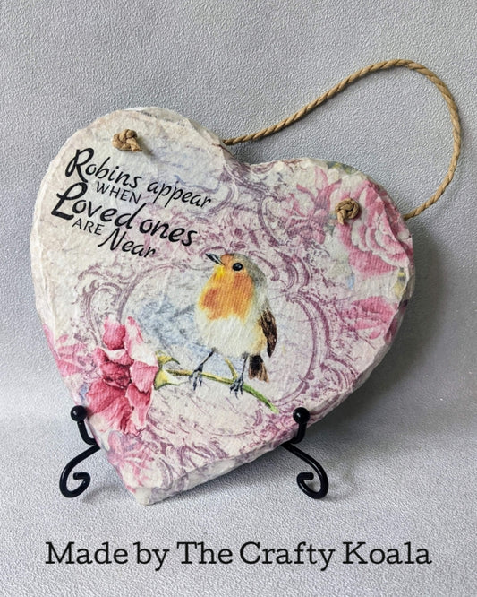Robin Birds Among Pink Roses Memorial Vintage Decoupage Paper | RP1784a