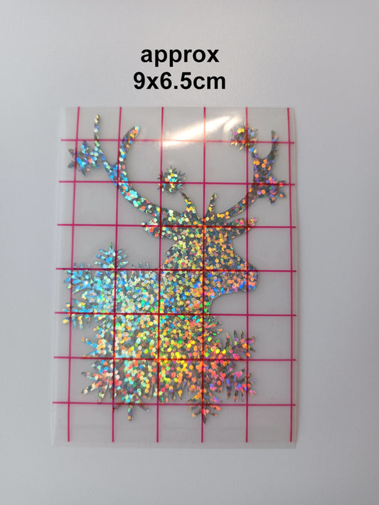 Vinyl Decal - Deer in Snowflakes