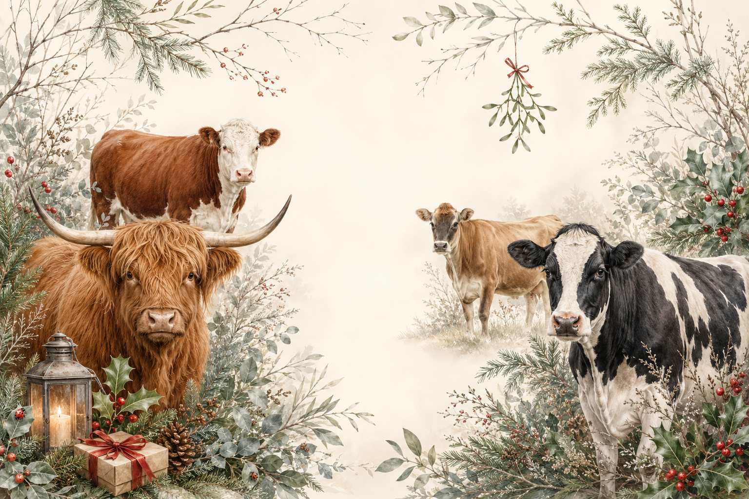 Christmas Cows Collection