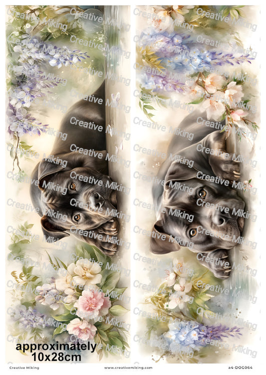 Staffordshire Bull Terrier Dog Decoupage Rice Paper | DOG064