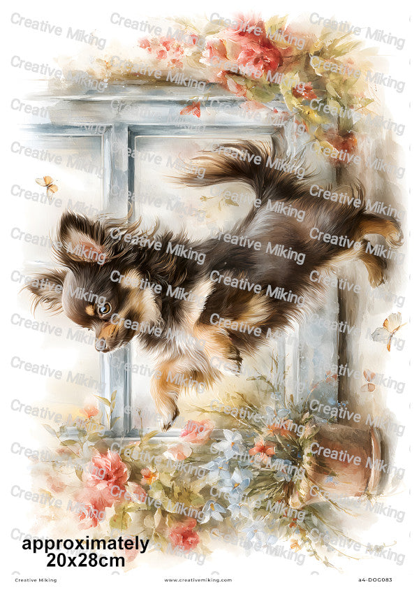 Chihuahua Dog Decoupage Rice Paper | DOG083