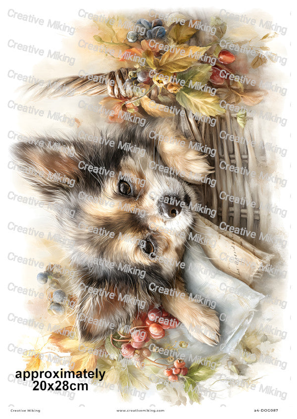 Chihuahua Dog Decoupage Rice Paper | DOG087