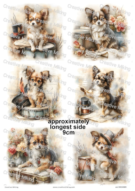 Chihuahua Dog Decoupage Rice Paper | DOG089