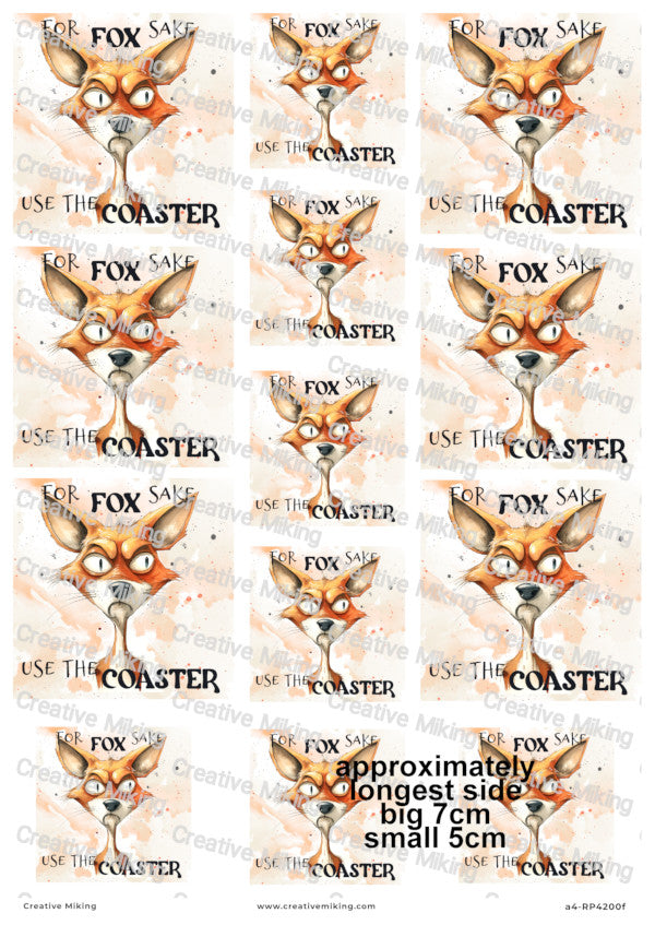 Fox Funny Decoupage Paper | RP4200f