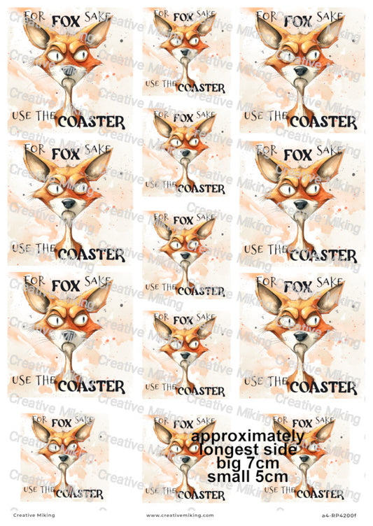 Fox Funny Decoupage Paper | RP4200f