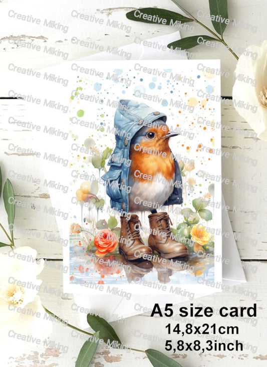 RP4240d - Robin in Blue Jacket and Boots