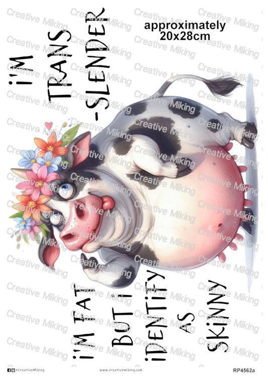 RP4562a - Cow - "I'm trans-slender..."