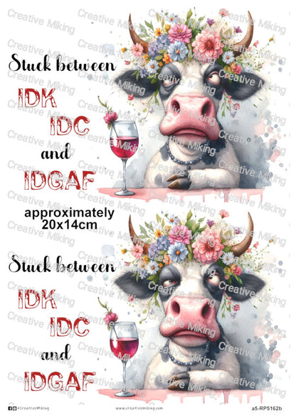 RP5162b - Cow - "Stuck Between..."