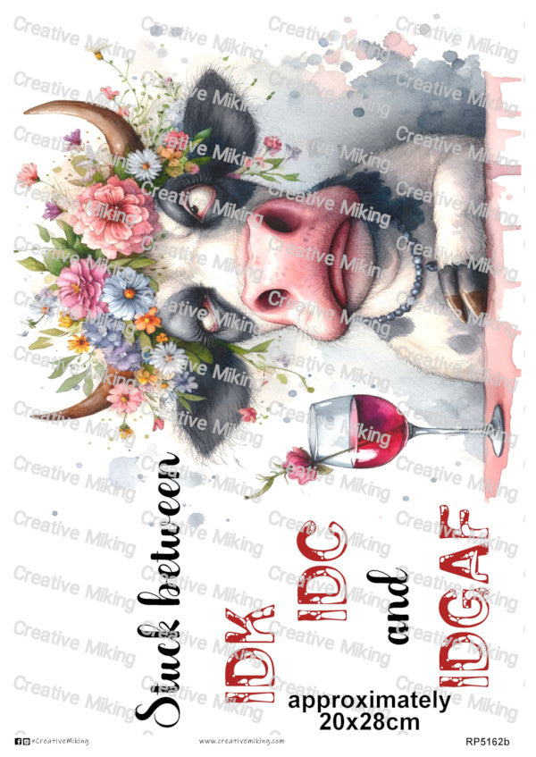 RP5162b - Cow - "Stuck Between..."