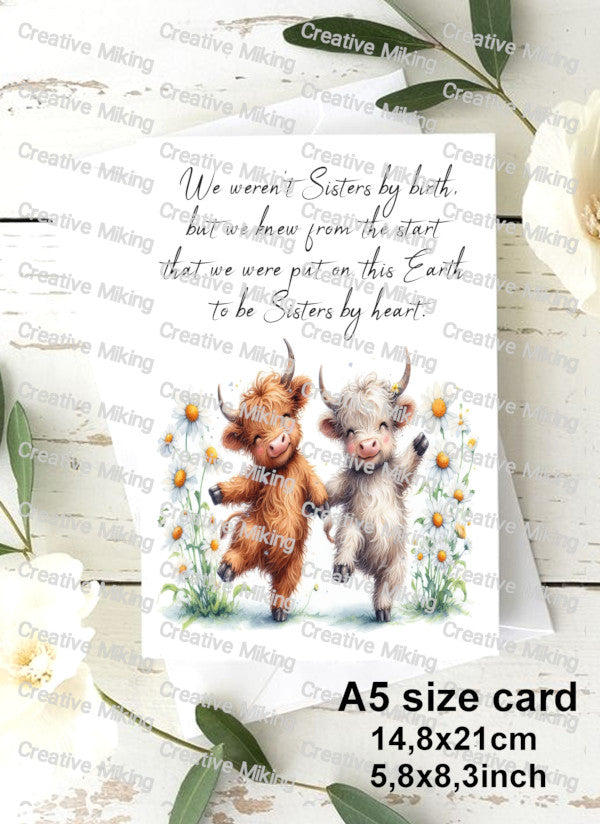 RP5531 - Highland Cows - "We weren't Sisters by birth..."