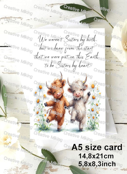 RP5531 - Highland Cows - "We weren't Sisters by birth..."