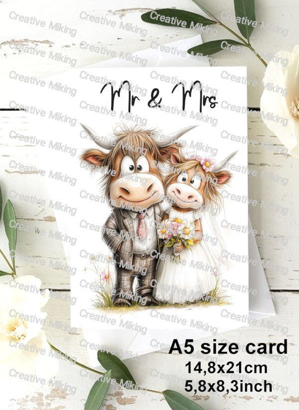 RP5937 - Highland Cows - "Mr & Mrs"