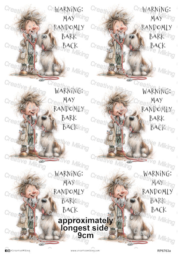 RP6763a - Vet - "Warning: May Randomly..."