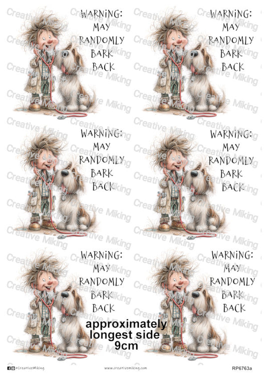 RP6763a - Vet - "Warning: May Randomly..."