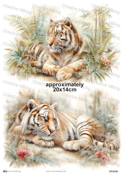 Tiger Decoupage Paper | RP6958
