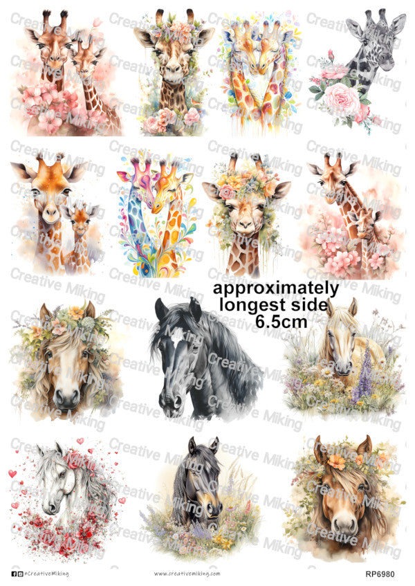 RP6980 - Giraffes & Horses