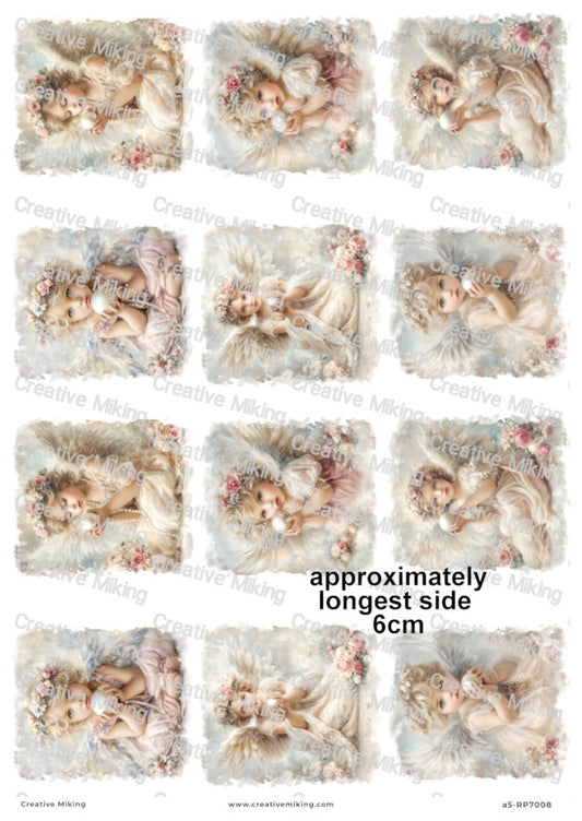 Vintage Angel Cherubs Decoupage Paper | RP7008