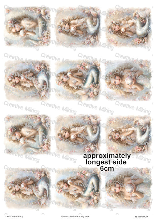 Vintage Mermaid Decoupage Paper | RP7009