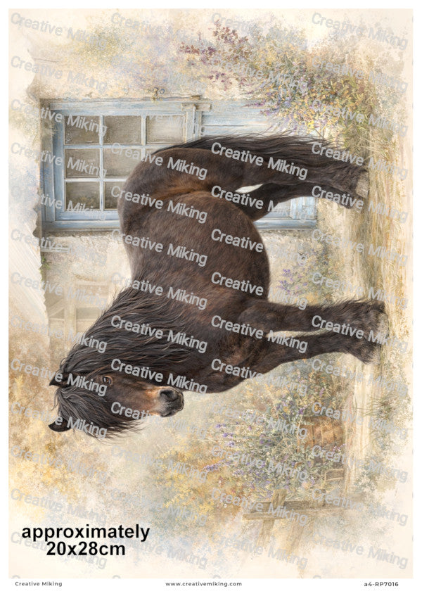 Dartmoor Pony Decoupage Paper | RP7016
