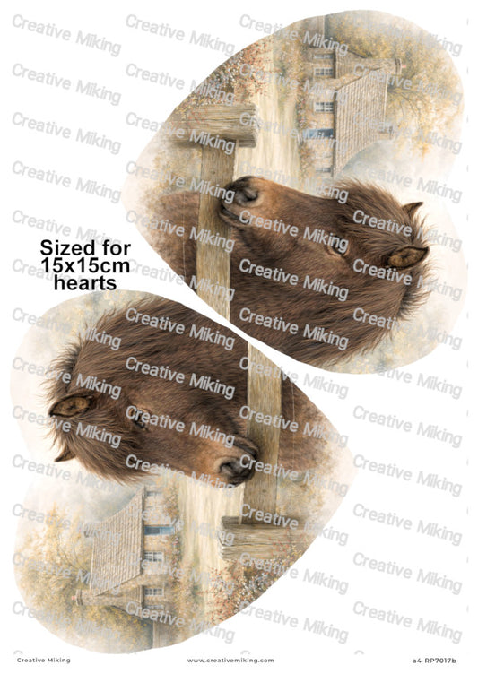 Dartmoor Pony Decoupage Paper | RP7017b