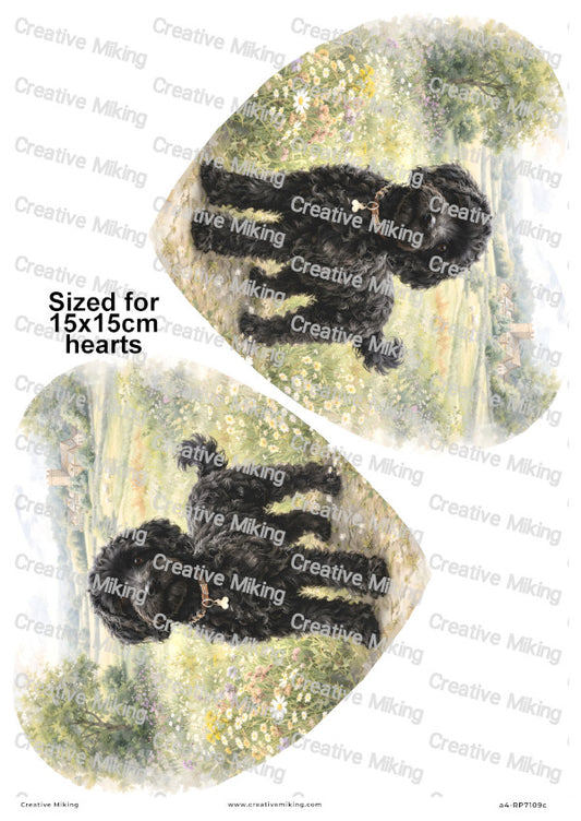 Cockapoo Dog Decoupage Rice Paper | RP7109c