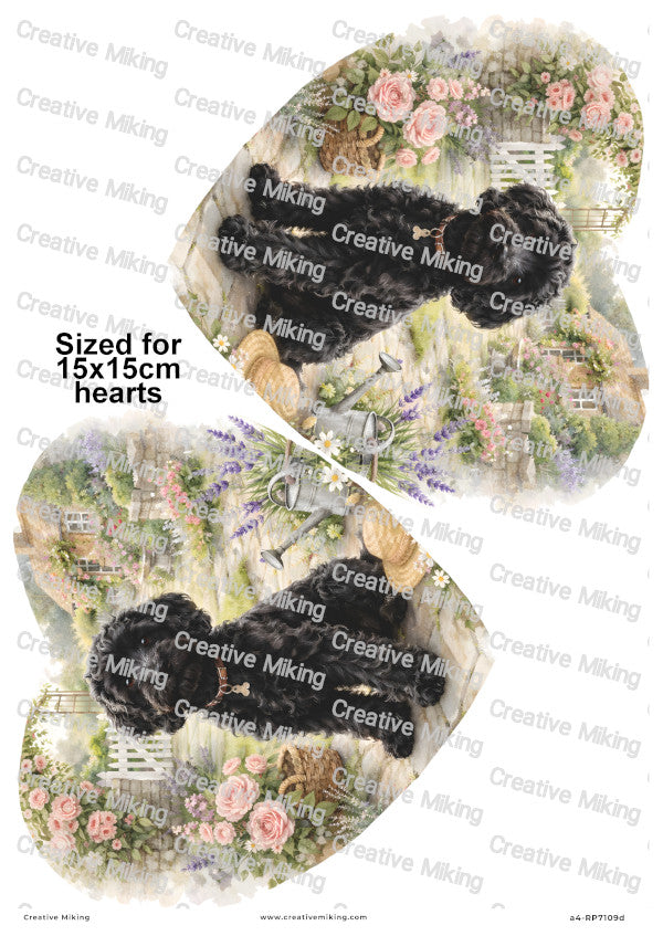 Cockapoo Dog Decoupage Rice Paper | RP7109d
