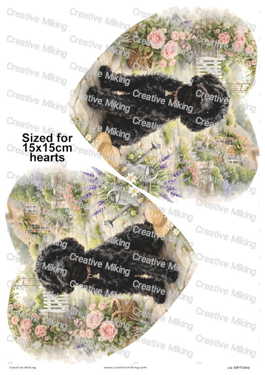 Cockapoo Dog Decoupage Rice Paper | RP7109d