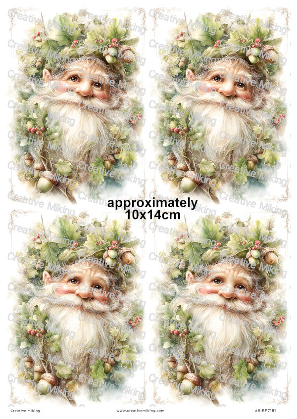 Oak Gnome Decoupage Rice Paper | RP7181