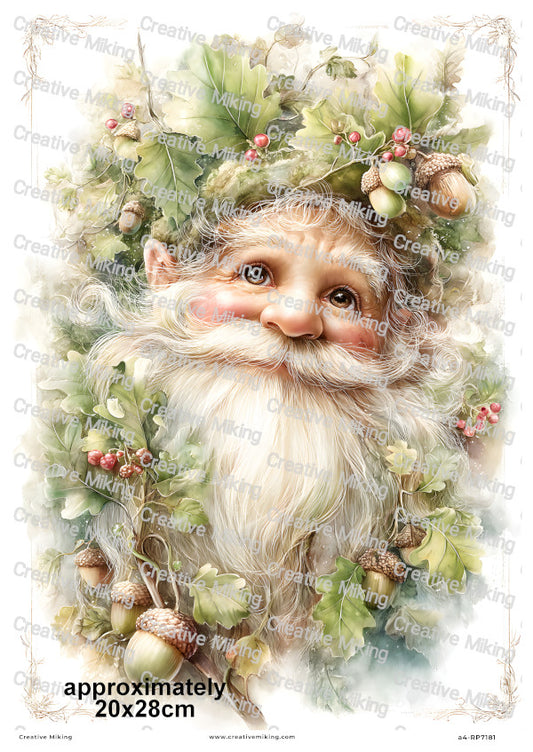 Oak Gnome Decoupage Rice Paper | RP7181