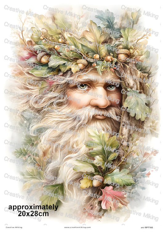 Oak King Decoupage Rice Paper | RP7185