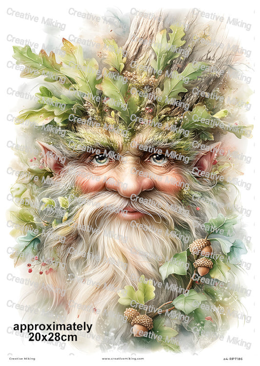 Oak King Decoupage Rice Paper | RP7186