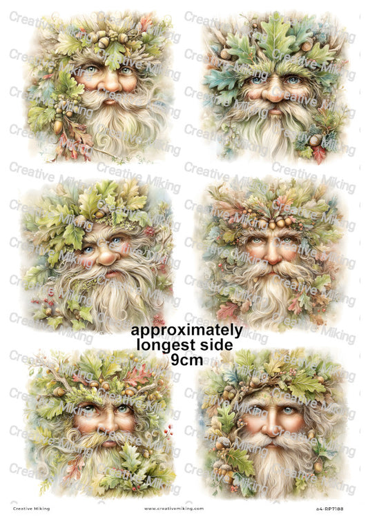 Oak King Decoupage Rice Paper | RP7188