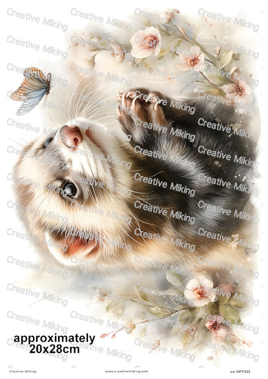 Ferret Decoupage Rice Paper | RP7333