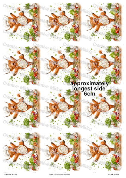 Highland Cow Chef Funny Decoupage Rice Paper | RP7485b