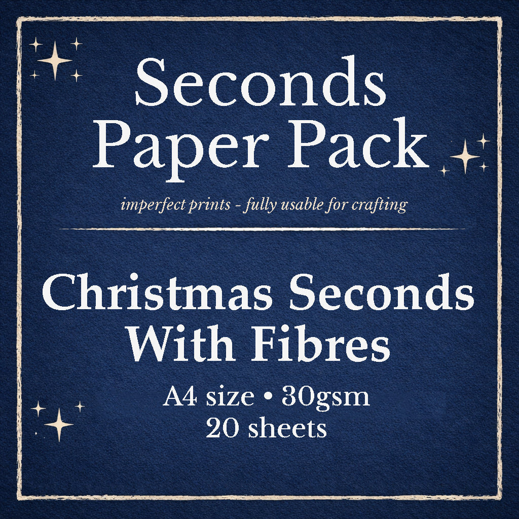 CHRISTMAS SECONDS Packs WITH FIBRES A4 size 30gsm - 20 sheets