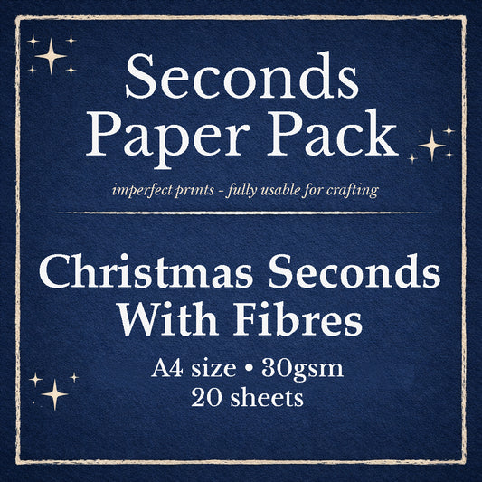 CHRISTMAS SECONDS Packs WITH FIBRES A4 size 30gsm - 20 sheets