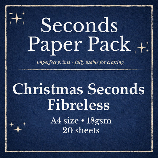 CHRISTMAS SECONDS Packs FIBRELESS A4 size 18gsm (extra thin) - 20 sheets