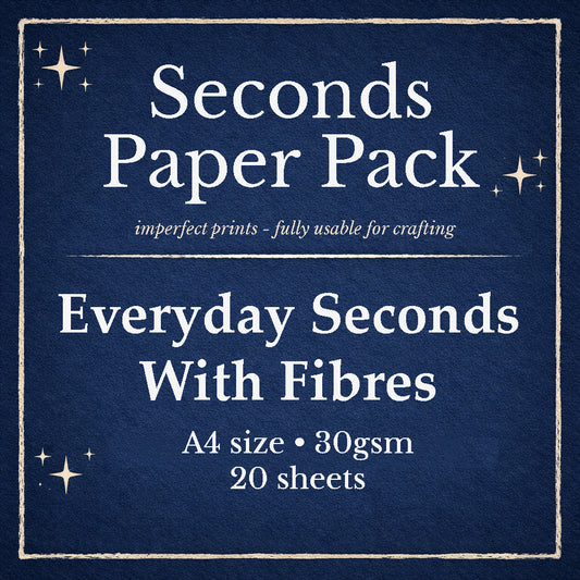 SECONDS Packs WITH Fibres A4 size 30gsm - 20 sheets