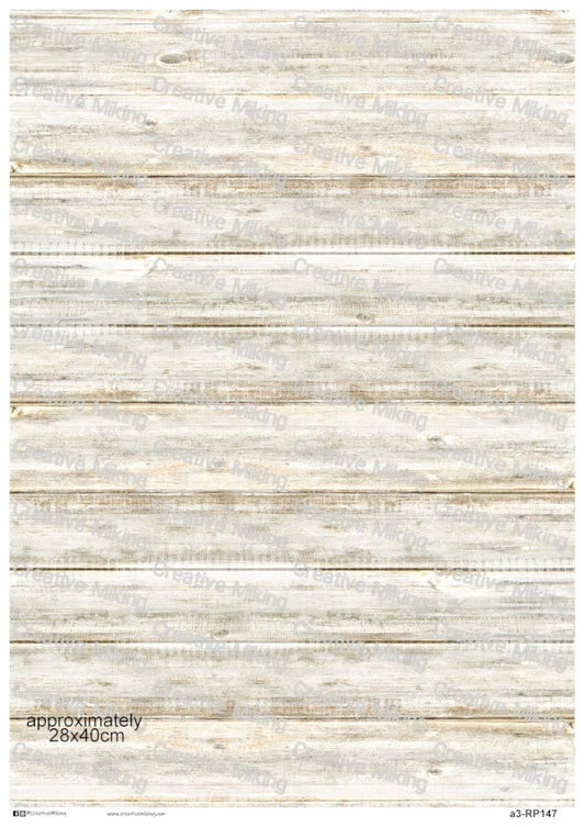 Light Weathered Wood Background Decoupage Paper | RP147